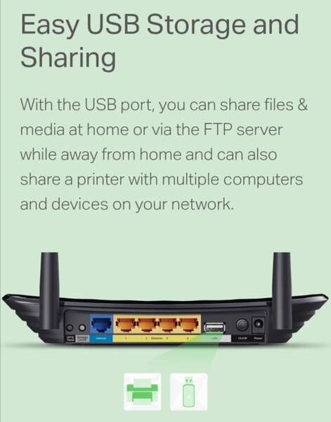 Router wifi TP-LINK ac750 Gigabit Dual Band (folosit doar de proba)